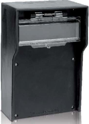 Picture of rubber wandkast WK10 330x210x135mm + venster 10 module