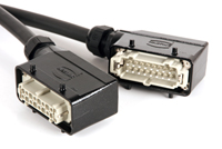 Bild von multikabel Theater VV-F zwart 1,5mm2 Harting E 16pin haaks P16W 17m